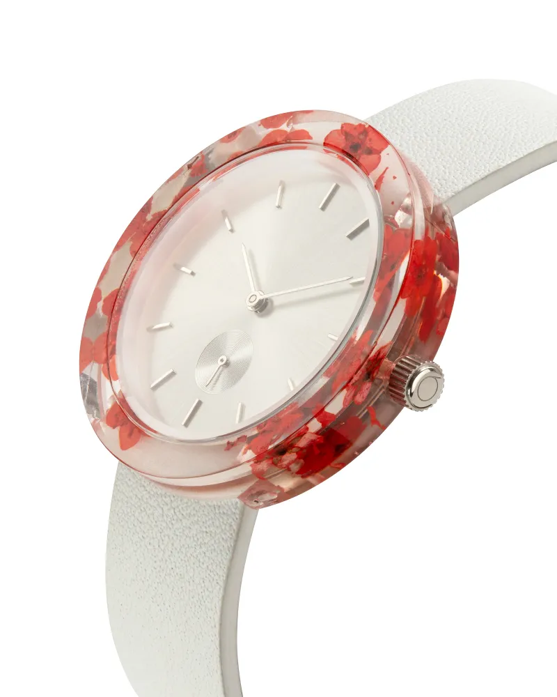 Red Forget-Me-Not Botanist Watch