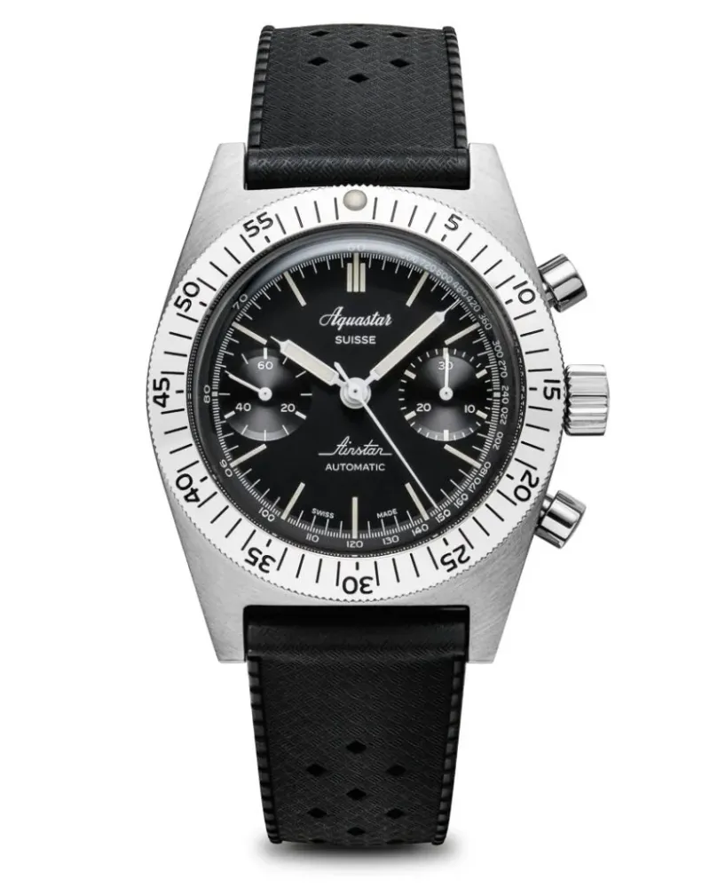 Aquastar Airstar Chronograph SS, 60th Anniversary Re-Edition