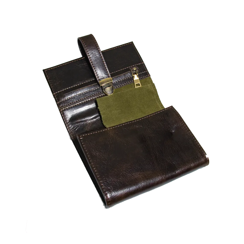 Rouleau de voyage en cuir véritable – 4 Montres
