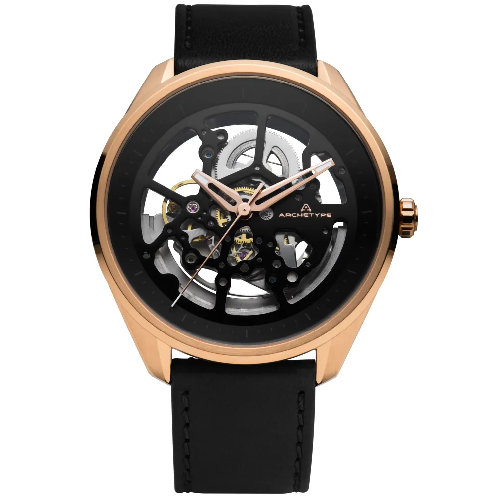 Nemesis Automatic Rose Gold Black