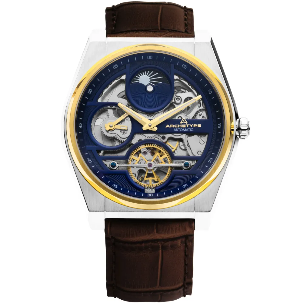 Rogue Automatic Silver Brown Navy