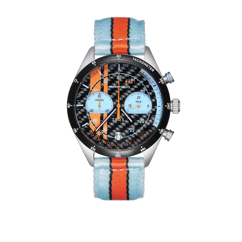 Chronographe Tribute TSR 3 Carbone "John Woolfe"