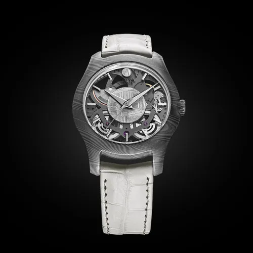 Luminity Micro-Rotor AMR-02 Damascus case and Stone dial