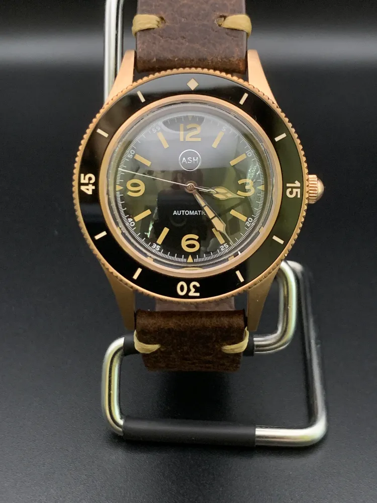‘Sold - CUSN8 Bronze Vintage Style Dive Watch.