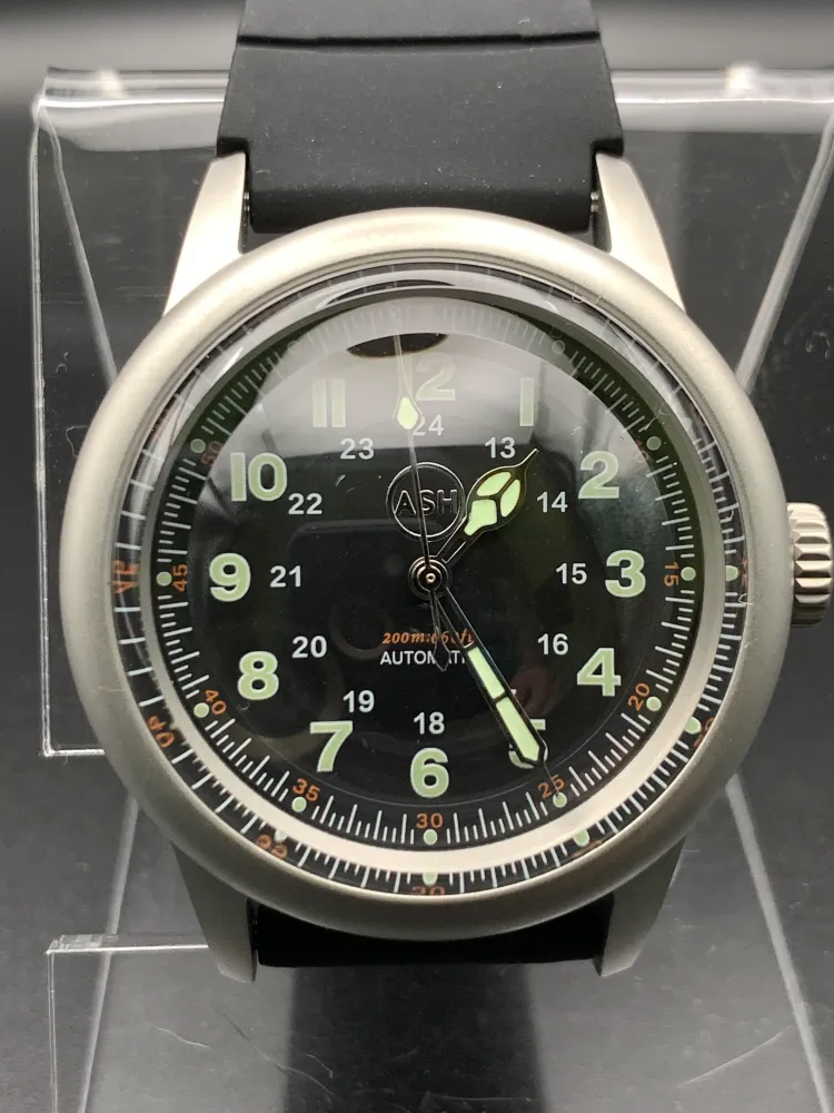 Circular Logic. Domed Sapphire Field Watch. 36mm brushed case. NH38 Automatic.