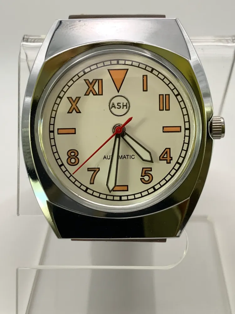 Golden Age. NOS 36mm Gruen case marriage. Acrylic domed crystal. Miyota 2039.