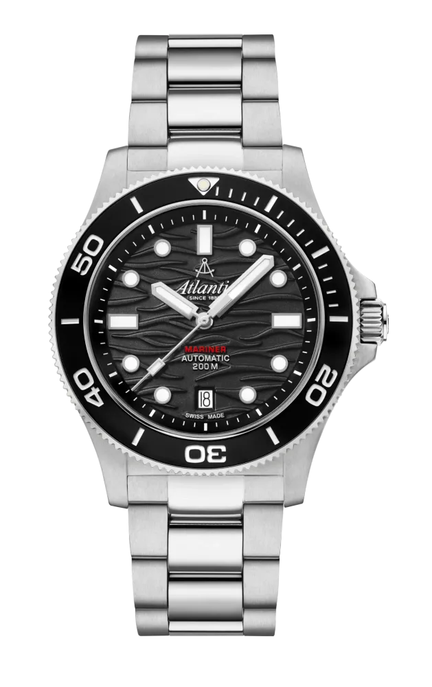 Atlantic Mariner Wave Automatic | Black Steel