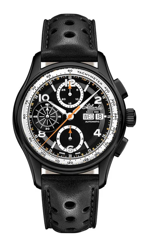 Atlantic Worldmaster Prestige Valjoux Black PVD Chronograph