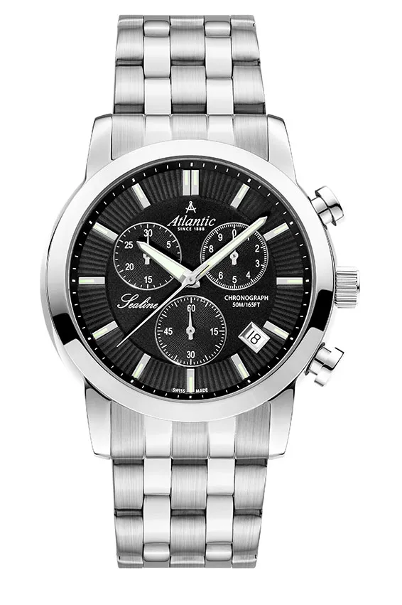 Sealine Gents Chrono Black Steel