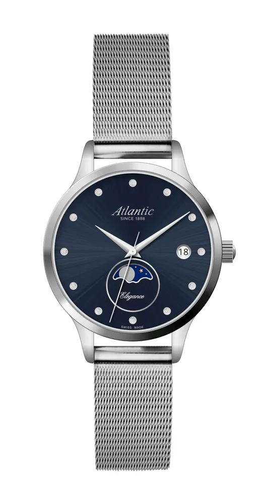 Elegance Moonphase Blue Steel