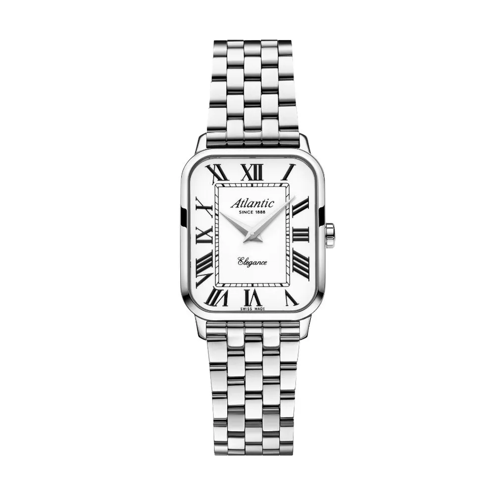 Elegance Belle | Roman Numerals on Stainless Steel Bracelet
