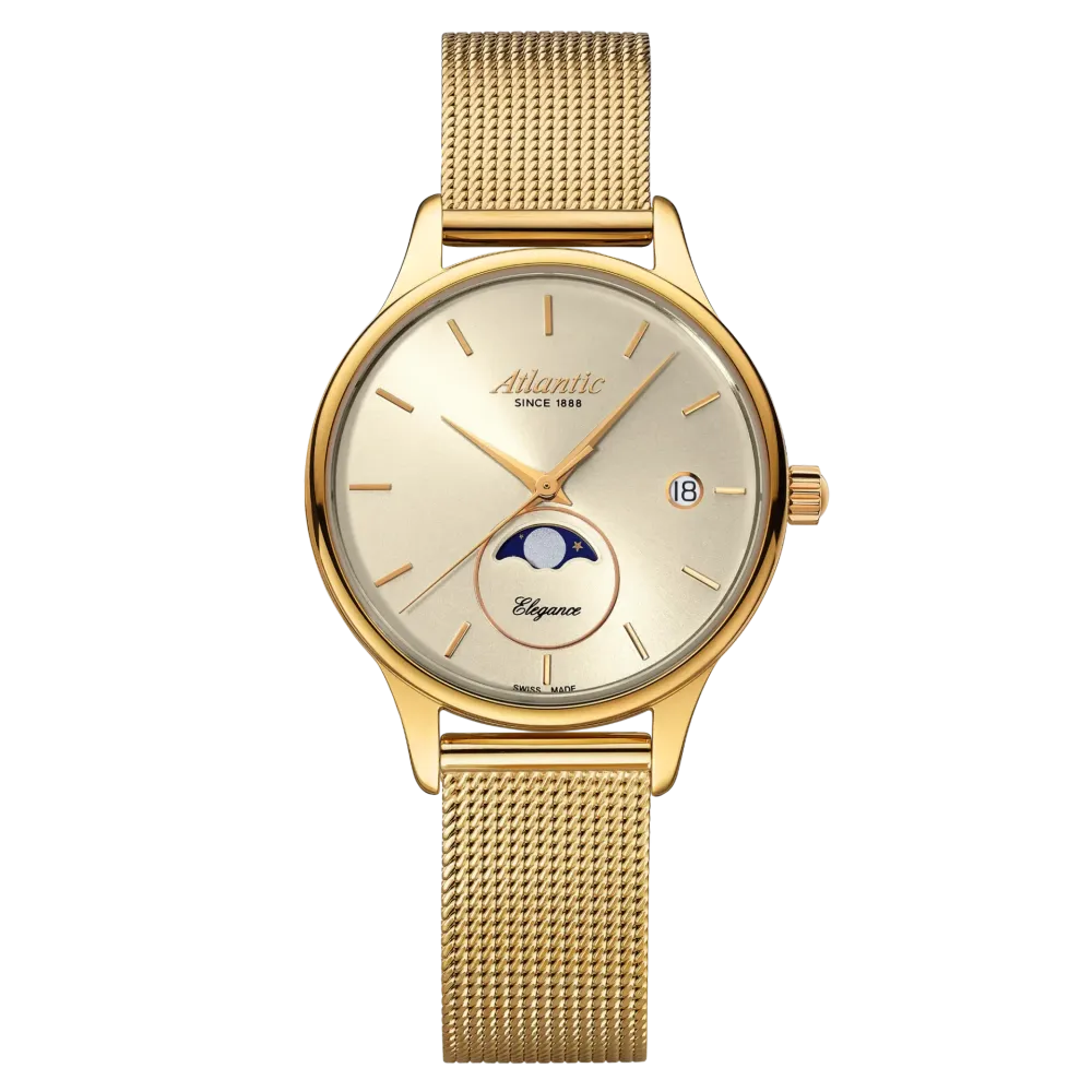 Elegance Moonphase | Champagne Yellow Gold PVD