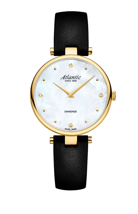 Elegance Royal Diamonds Edition | Yellow Gold PVD/Leather