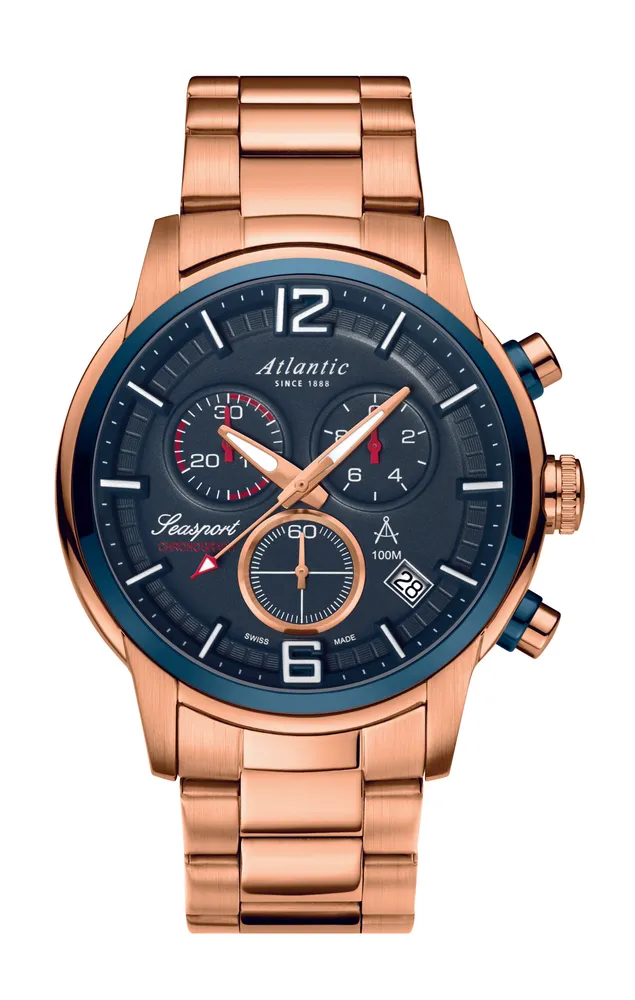 Seasport Chronograph Rose Gold PVD Steel