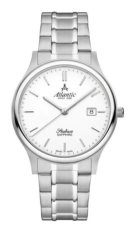Seabase Gents White Dial
