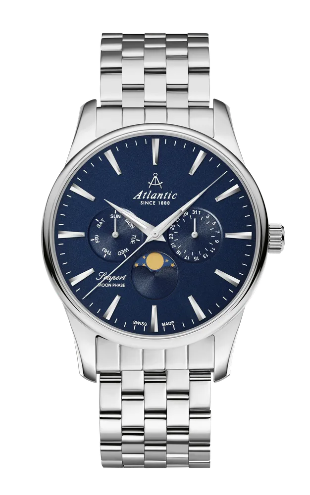 Seaport Moonphase Blue Steel