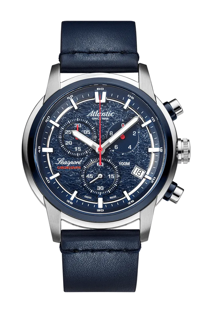 Seasport ND Chronograph Blue/Leather