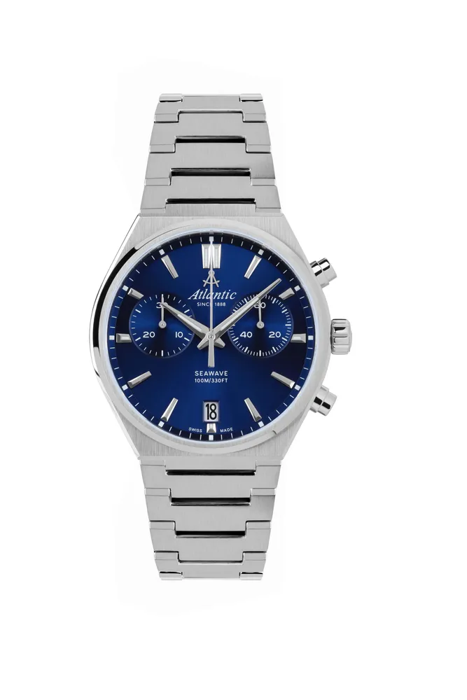 Seawave Chrono | Blue Dial on Metal Bracelet