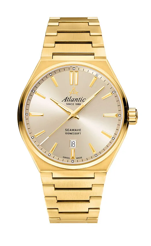 Seawave Gents | Yellow Gold PVD Champagne Dial