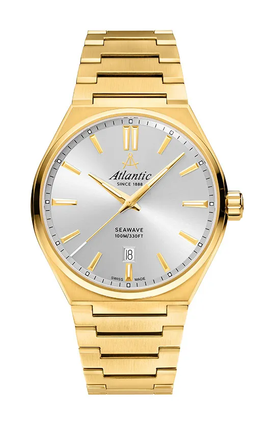 Seawave Gents | Yellow Gold PVD Silver Dial