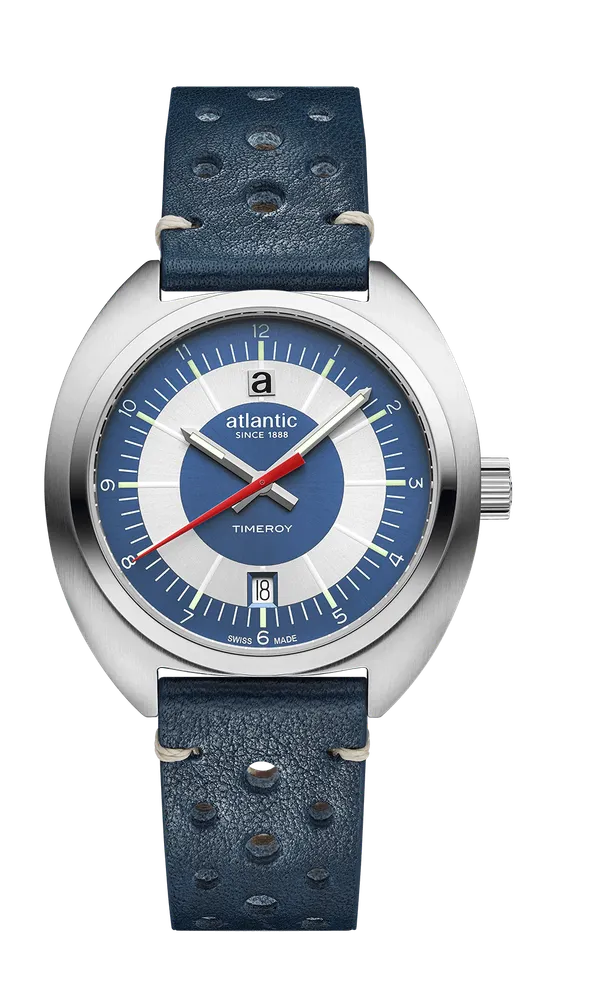 Timeroy Blue Leather