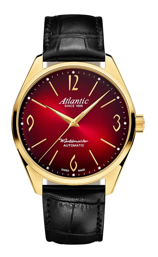 Worldmaster Art Deco Automatic | PVD/Leather Red