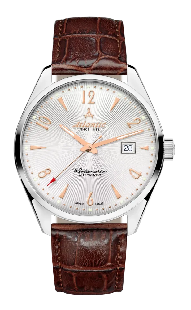 Worldmaster Art Déco Automatic | Silver with Rose Gold Accents