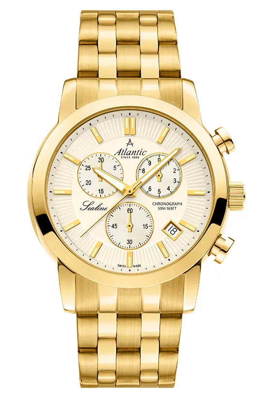 Sealine Chrono Gold PVD Champagne Steel