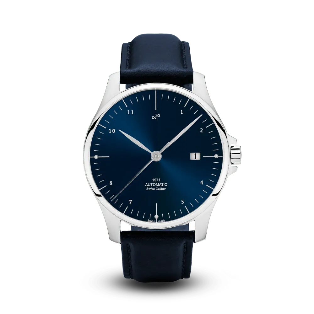 1971 Automatic, Steel / Night Blue - Swiss Made