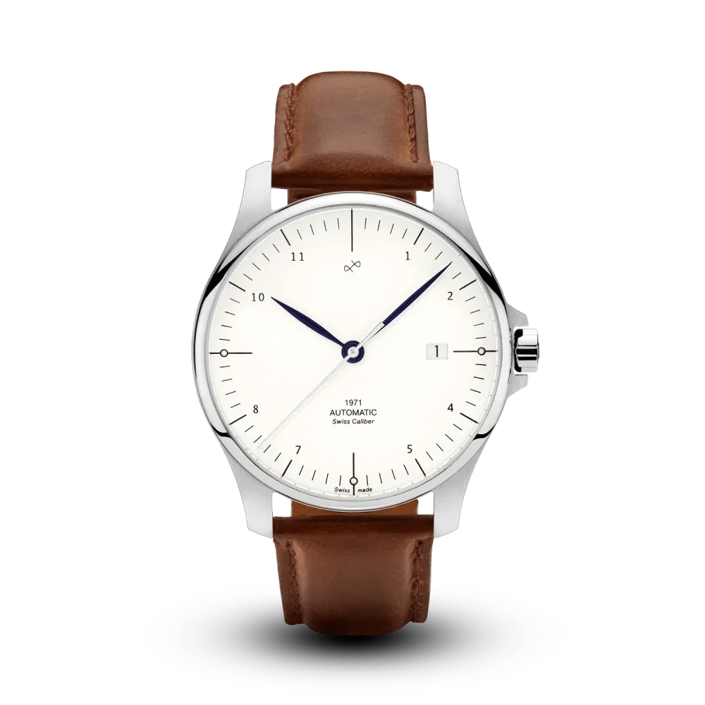 1971 Automatic, Steel / White - Swiss Made