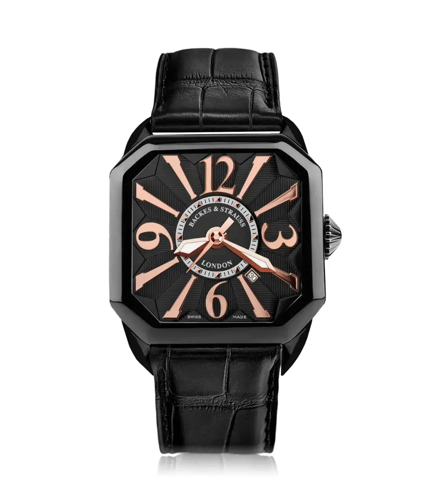 Backes & Strauss Berkeley Black Knight 40mm - Luxury Swiss Watch for Men