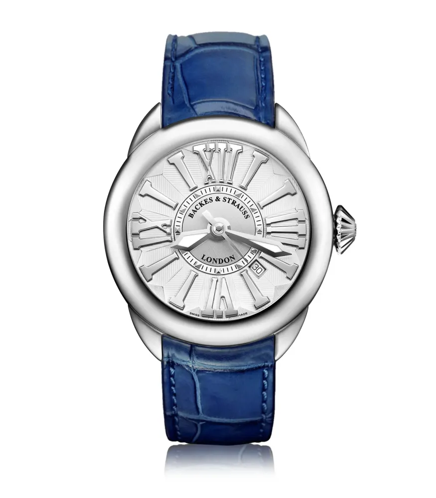 Piccadilly Steel 40 mm Round Stainless Steel Automatic Diamond Watch Shop Luxury
