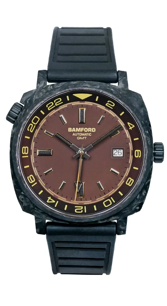 GMT Forged Carbon - Dark muted brown with Gold accents