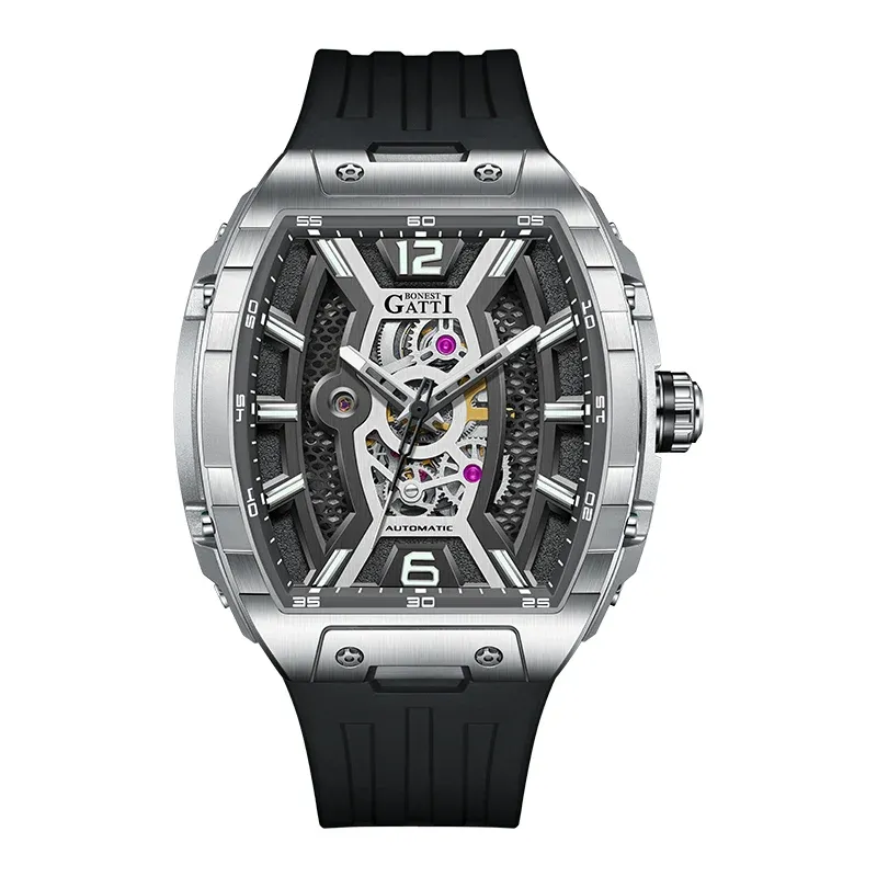 BG5601 Skeleton Automatic Tonneau Watch