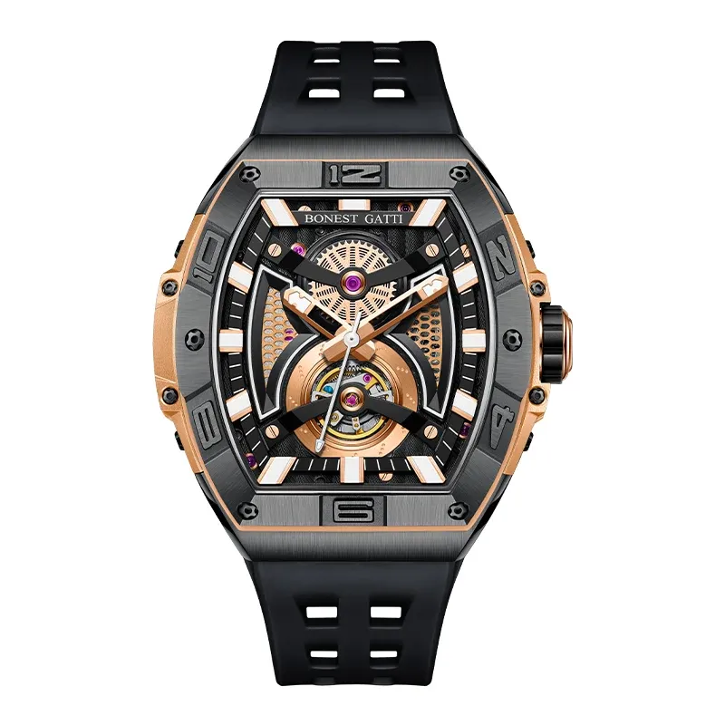 BG5701 Tonneau Skeleton Automatic Watch