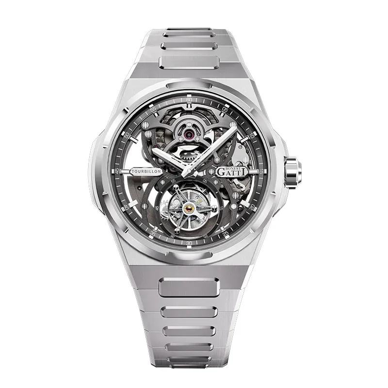 BG7004 Skeleton Tourbillon Automatic Watch