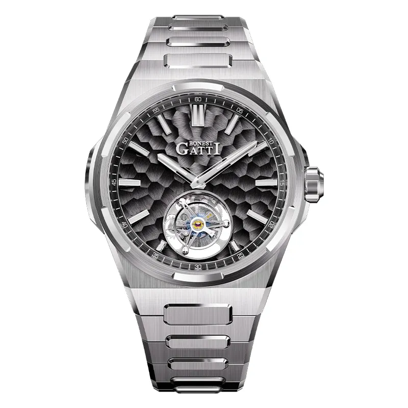 BG7005 Hammered Tourbillon Automatic Watch