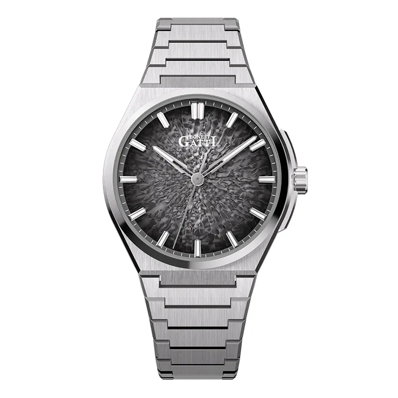 BG8013 Ice Crack Pattern Automatic Watch
