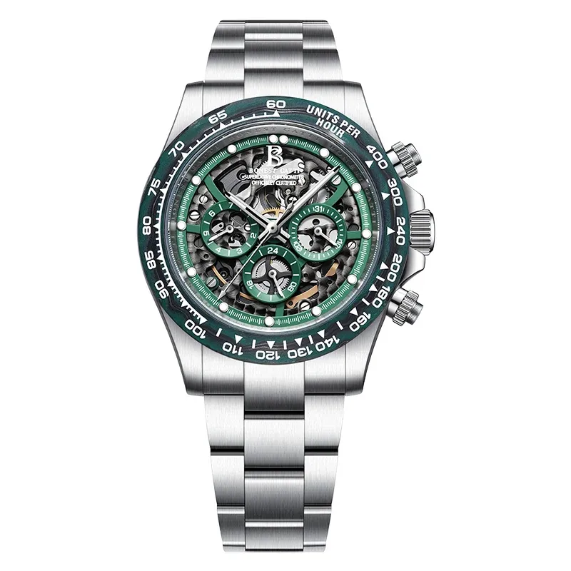 BG8019 Skeleton Automatic Multifunctional Watch
