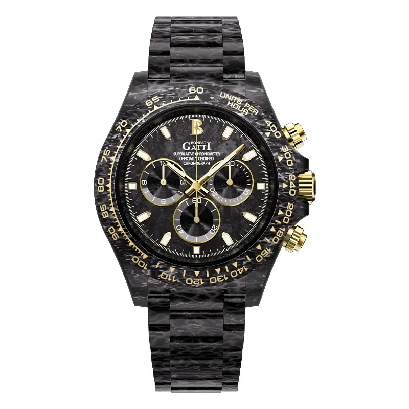 BG9012 Fully Luminous Carbon Fiber Watch