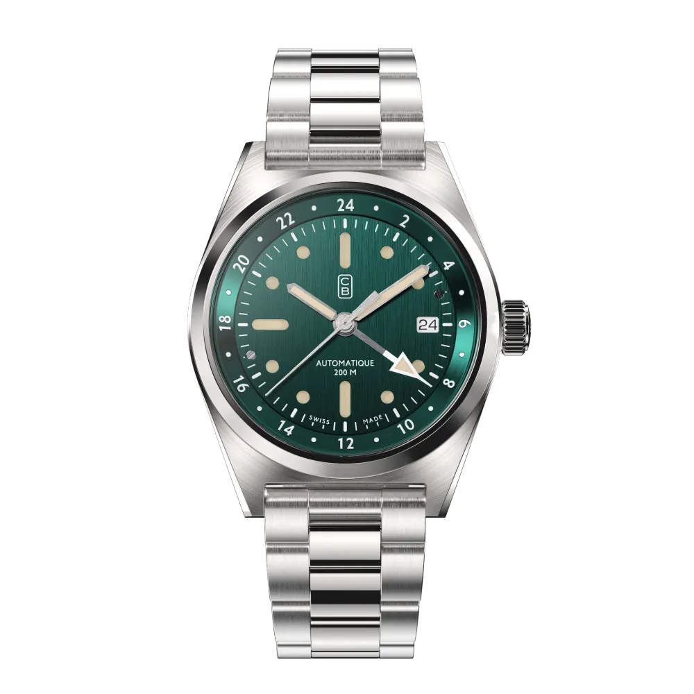 CB01-GMT 60 FULL STEEL GREEN