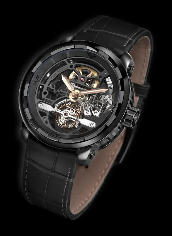 Twenty-8-Eight Skeleton Tourbillon Black PVD
