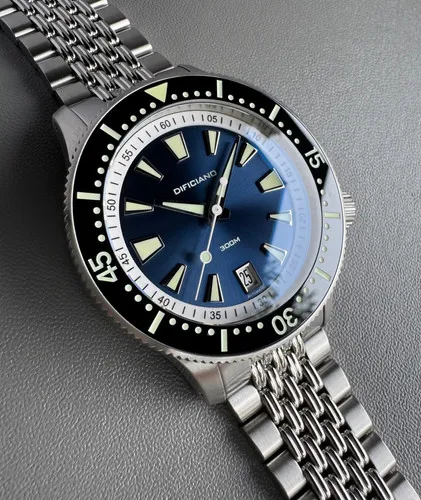 Marlin Dark Blue Sunray Dial