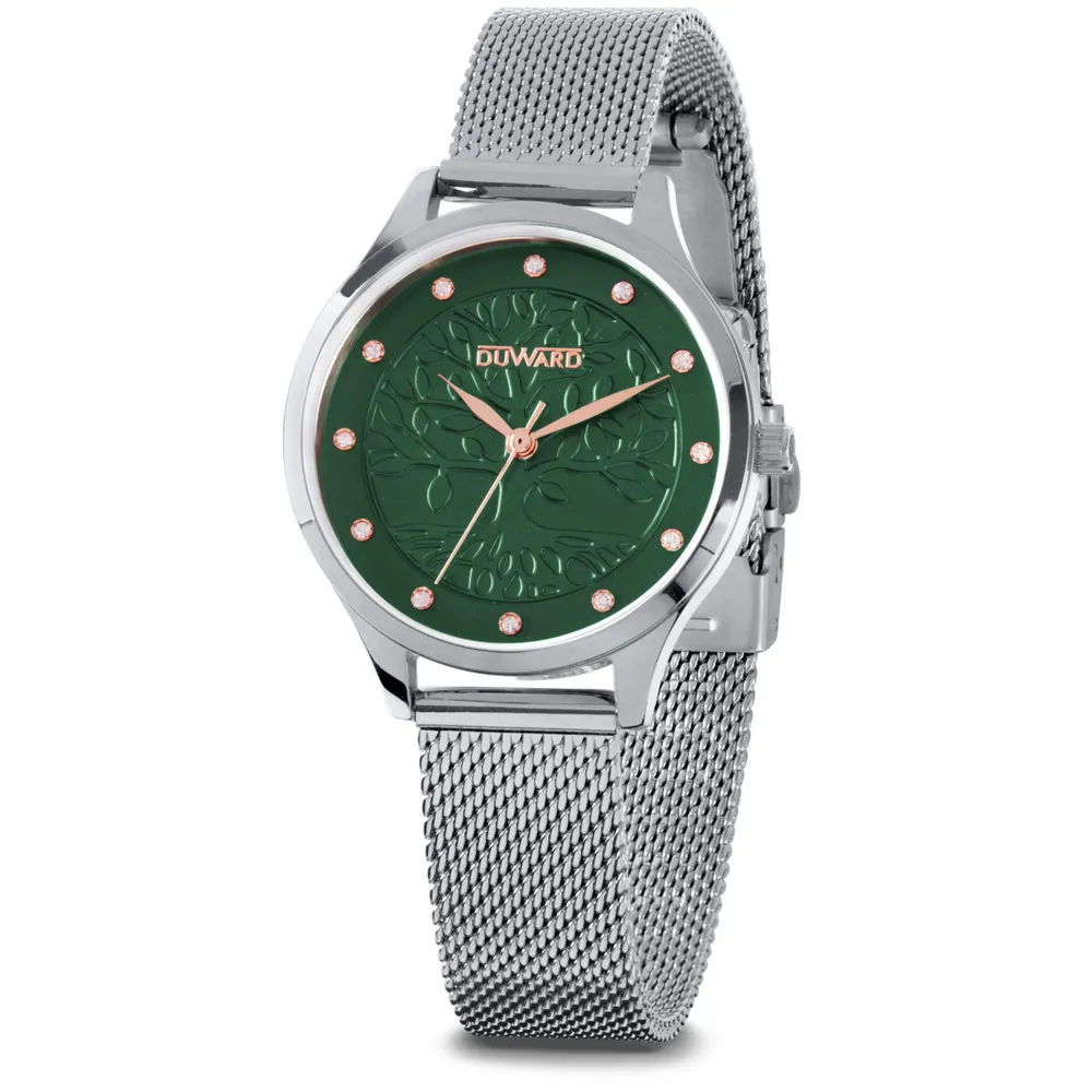 Reloj caja de acero y brazalete acero, movimiento cuarzo